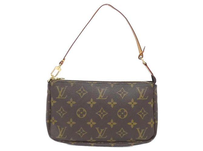 Pochette Accesorios Monograma Louis Vuitton Castaño