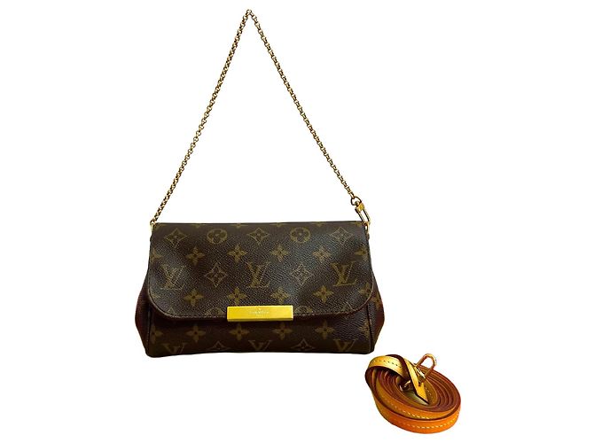 Bolsa 2 em 1 Monogram Favorite PM da Louis Vuitton Metálico Bronze