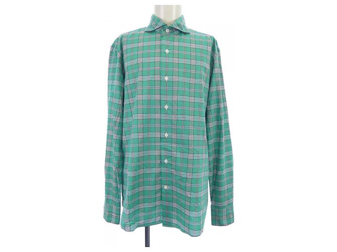 Autre Marque Camicia in cotone Giannetto Verde