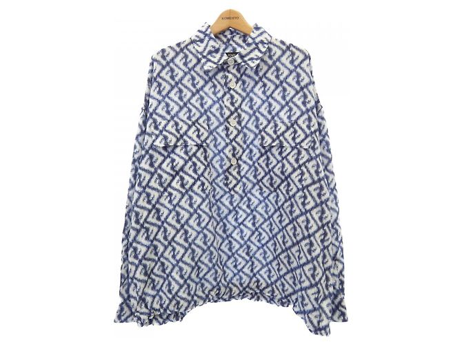 Camisa Fendi Blanco Azul
