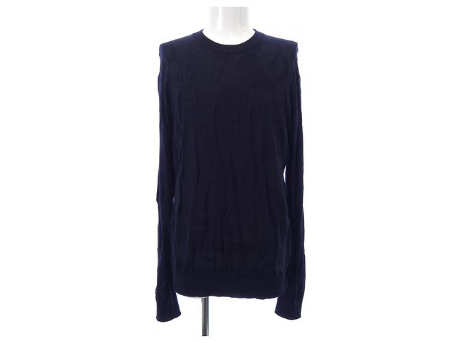 Hermès Hermes Wool Knit Blue Navy blue
