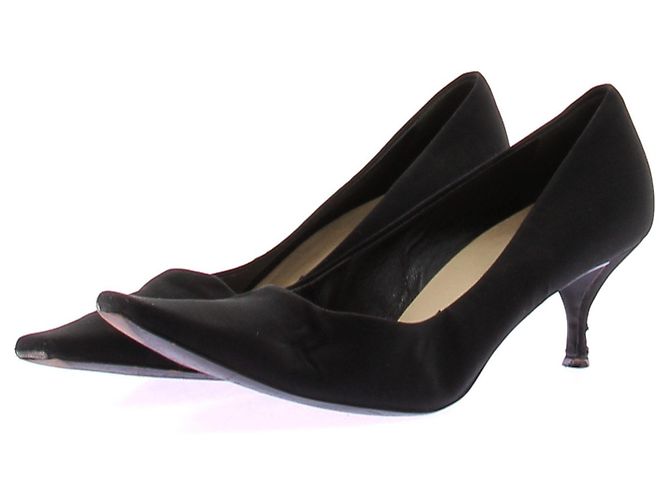 Prada Black Leather Pumps Size 37