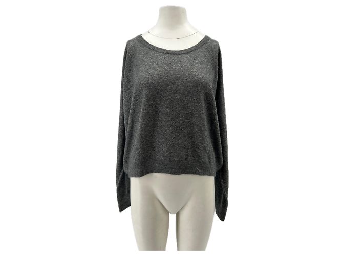 Leetha Pull gris en cachemire