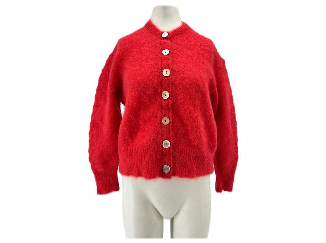 Rouje Roter "Maina" Mohair-Cardigan