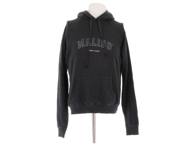Saint Laurent Dunkelgrauer Hoodie