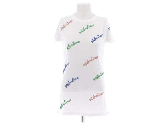 Valentino Garavani Camiseta branca com pérolas Branco