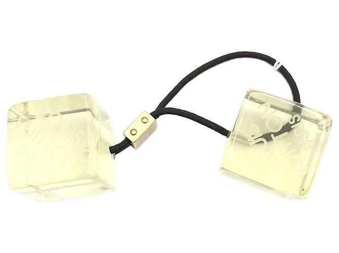 Louis Vuitton Elastico per capelli a cubo giallo