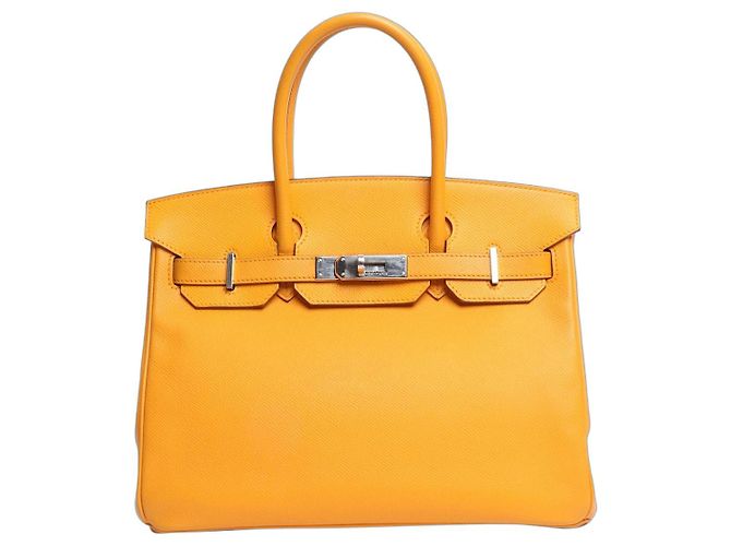 Hermès Borsa Birkin 30 gialla 2012 Giallo 