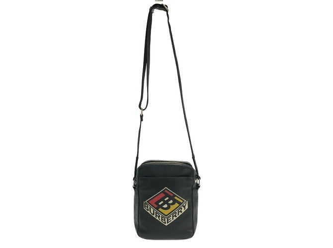 Borsa a Spalla Burberry Thornton Patches Nero
