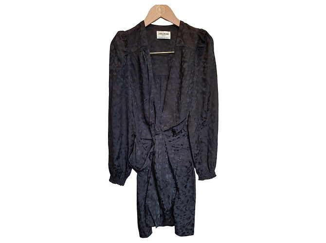 Schwarzes Seidenkleid von Zadig & Voltaire