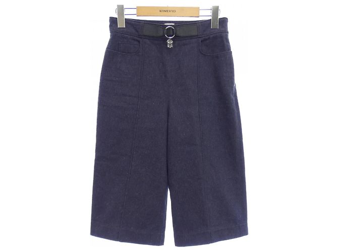 Hermès Hermes Hose 34 Blau Marineblau