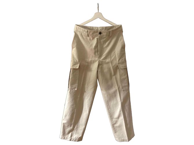 Acne Studios Beige Cotton Cargo Pants