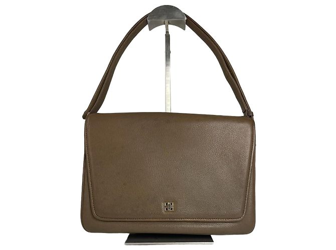 Sac à main en cuir Givenchy 2Way vintage marron