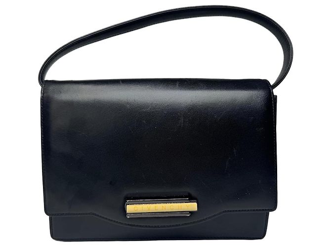 Vintage Givenchy Ledertasche schwarz