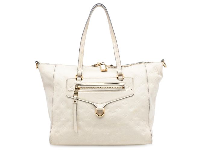 Louis Vuitton Sac Lumineuse PM en Monogram Empreinte Marron Beige