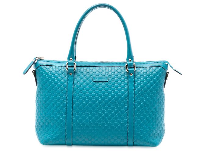Borsa Joy Microguccissima blu piccola di Gucci Turchese