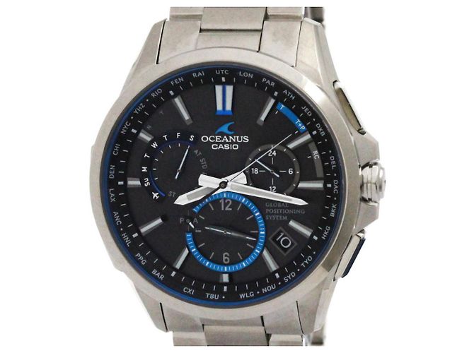 Casio Oceanus GPS Radio Wave Control Solar Titanium Watch