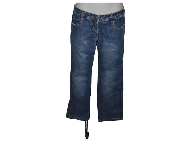Jeans larghi Kenzo blu in cotone taglia 40
