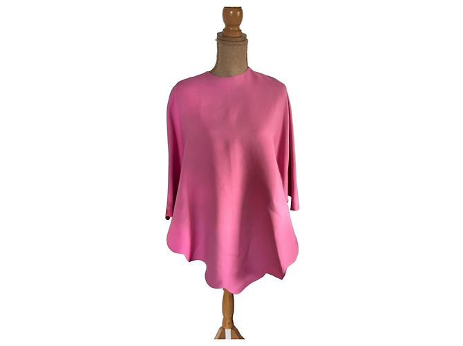 Top Valentino Rosa Scallop