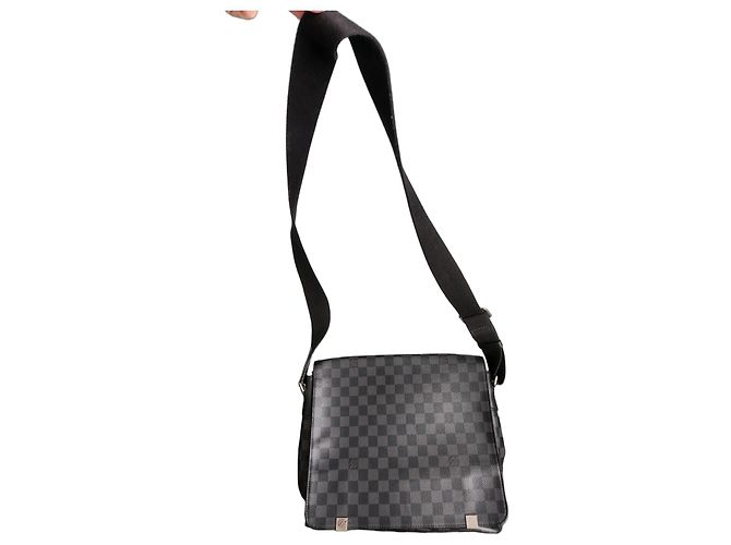 Louis Vuitton Saddlebag Dark Grey Leather