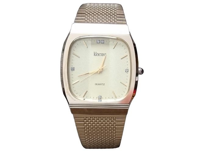 Autre Marque Relógio de quartzo Klaeuse ref. 286-124-003 Movimento Suíço Dourado