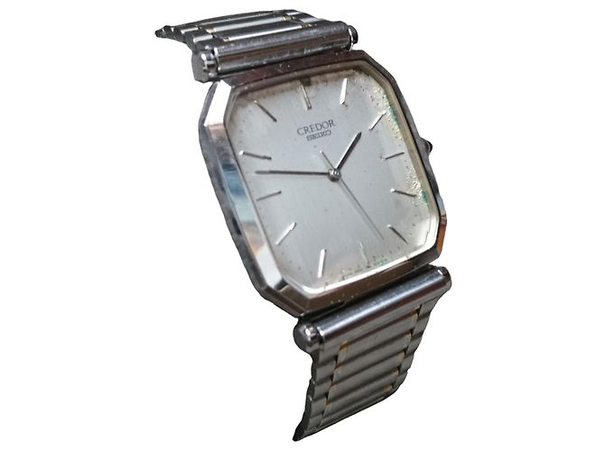 Relógio de quartzo Seiko Credor ref. 5931-5310 Prata