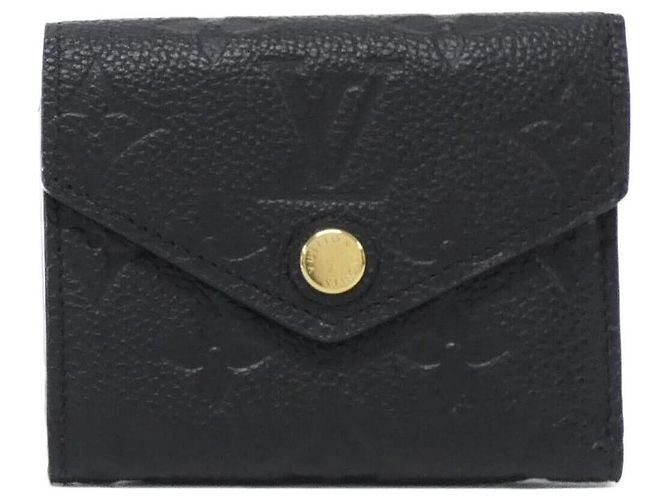 Louis Vuitton Monogram Empreinte Geldbörse Schwarz