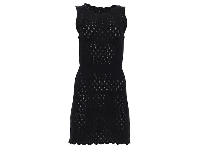 Maje Mini Kleid aus schwarzer Baumwolle