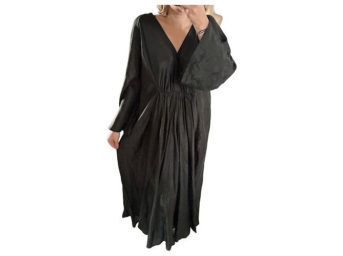Autre Marque Vestido largo Kalita verde Verde oscuro