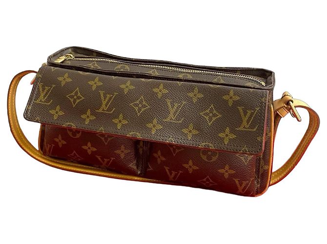 Borsa a tracolla Louis Vuitton Viva Cite Monogram Leather Marrone