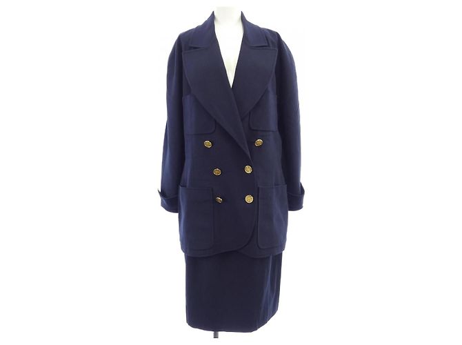 Timeless Completo Vintage Chanel Blu Blu navy