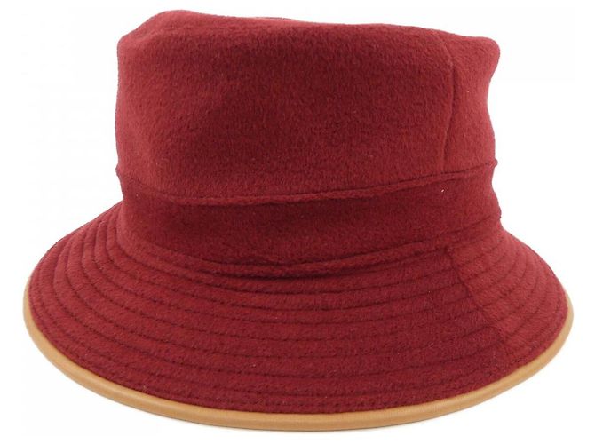 Hermès Kaschmirmütze 56 Rot 