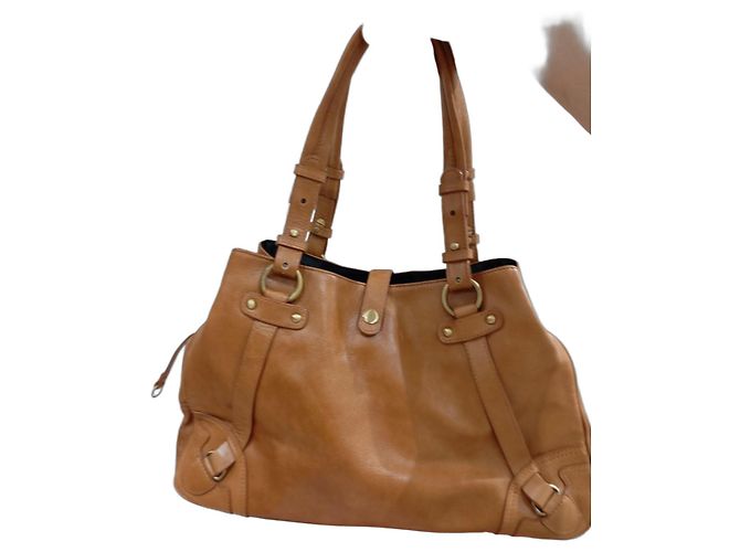 Autre Marque Borsa in pelle marrone