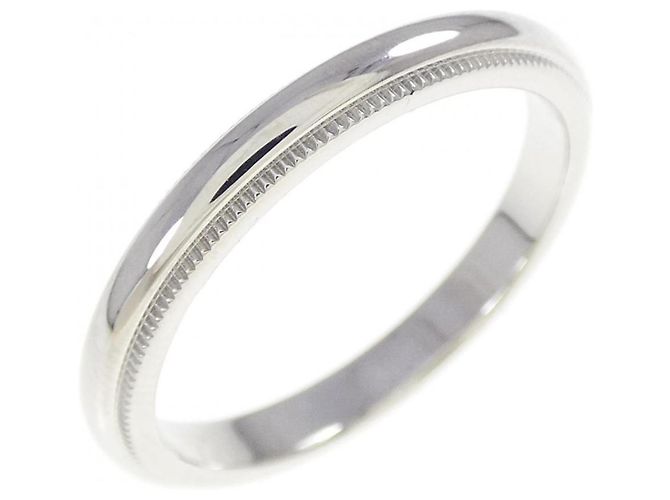Tiffany & Co Anel de Platina Milgrain Tiffany