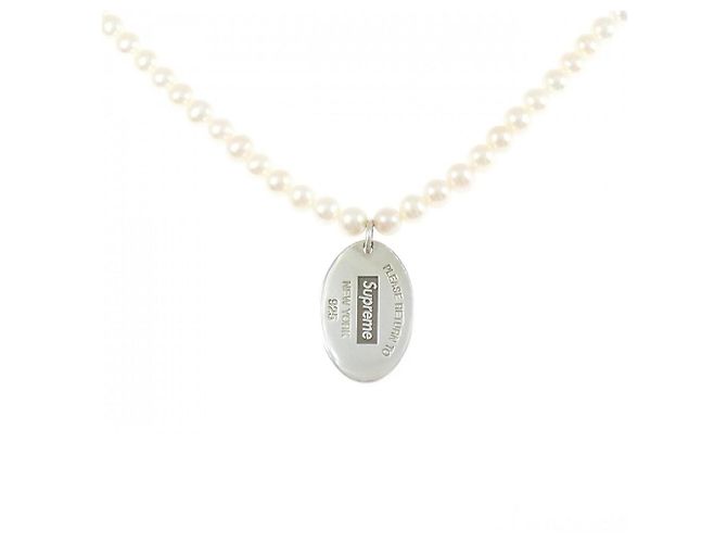 Tiffany & Co Collar de Etiqueta Ovalada de Plata 925 Tiffany