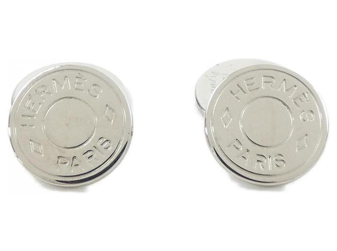 Hermès Hermes Silver Cufflinks Silvery