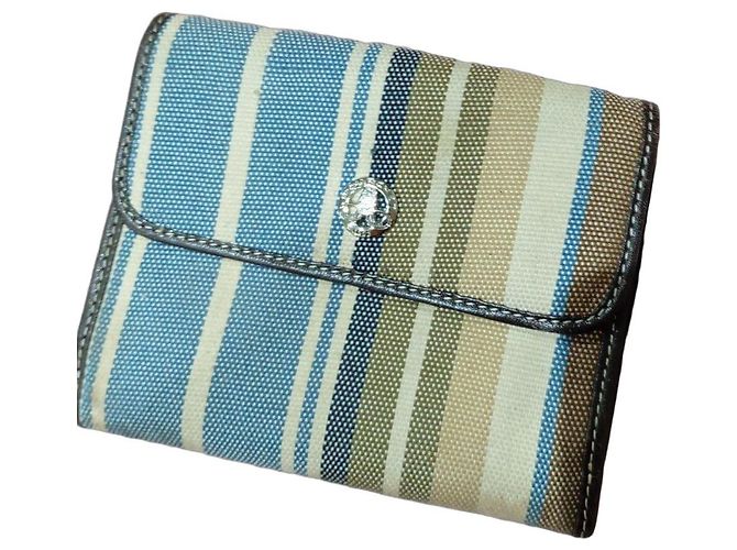 Autre Marque Cartera rayada Pourchet Castaño Multicolor