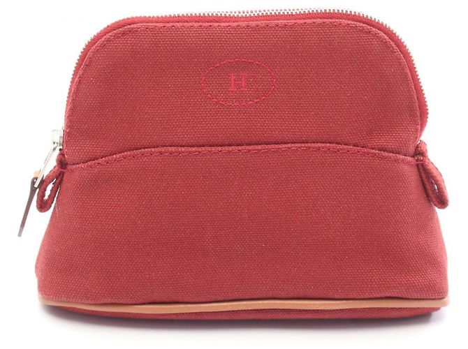 Pochette Bolide 15 Mini de Hermès Marron Rouge Bordeaux
