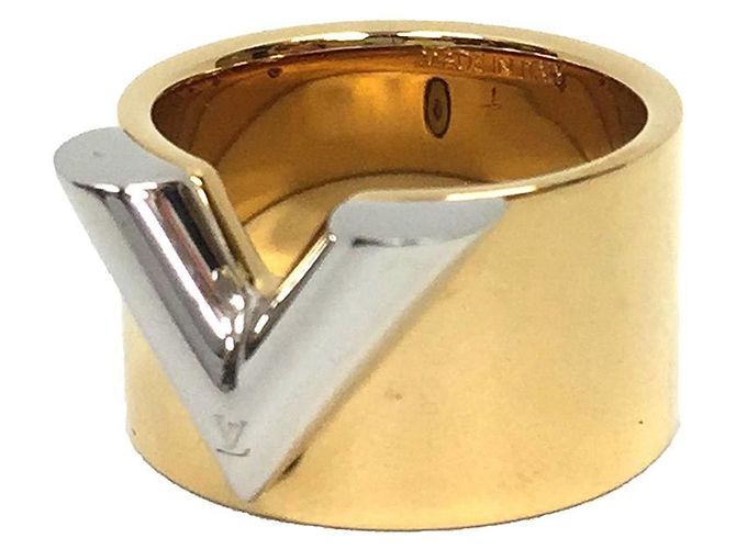 Louis Vuitton Essentieller V-Ring Silber Golden