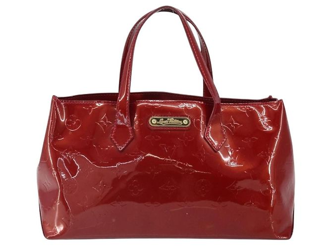 Borsa a mano Wilshire Monogram Vernis PM Louis Vuitton Rosso