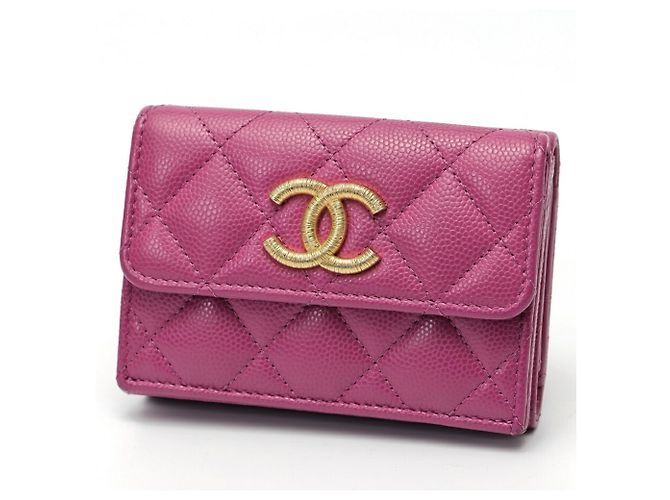 Cartera tríptico morada de Chanel Púrpura
