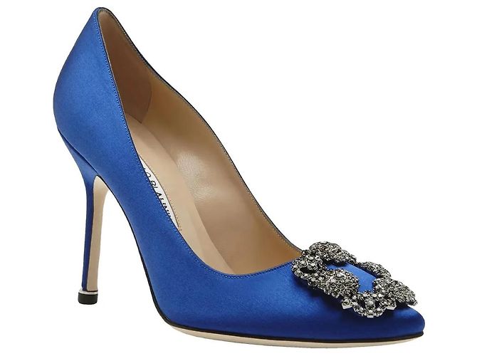 Manolo Blahnik HANGISI Blau
