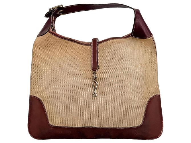 Borsa Hermès Trim 1973 Marrone Beige