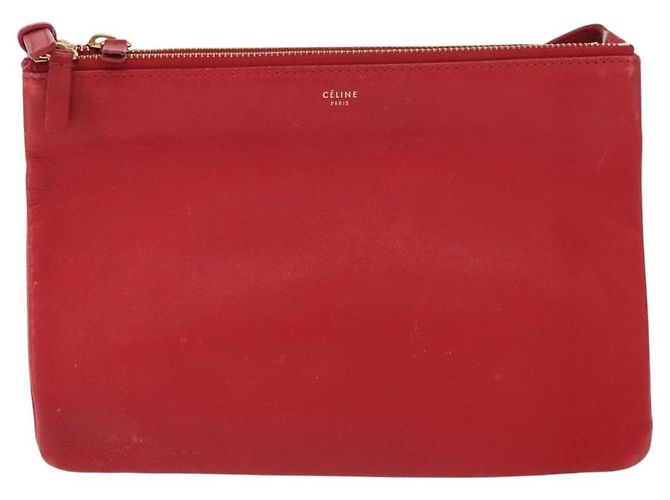 Céline Celine Trio Cuero Small Roja