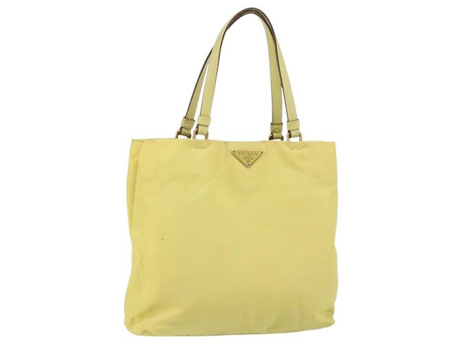 Prada Tote Vintage de Nylon Amarillo