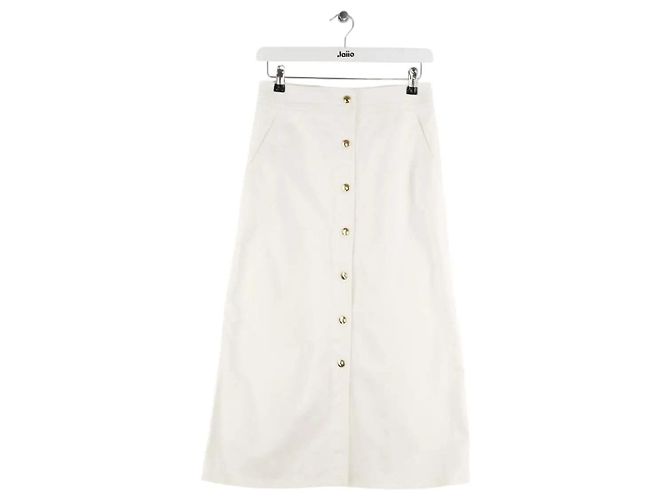 Louis Vuitton Falda blanca de algodón Blanco