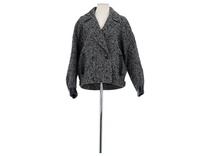 Maje Black wool coat