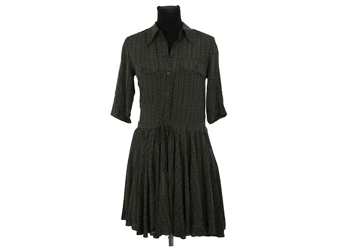 Zadig & Voltaire Khakifarbenes Kleid