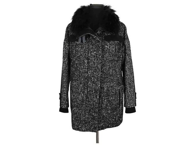 Gerard Darel Abrigo de algodón negro 
