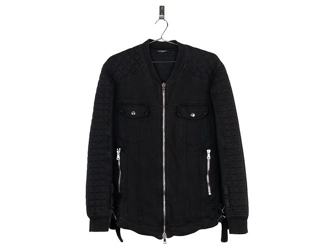 Belted Sweatshirt Biker Jacket von Balmain by Olivier Rousteing SS14